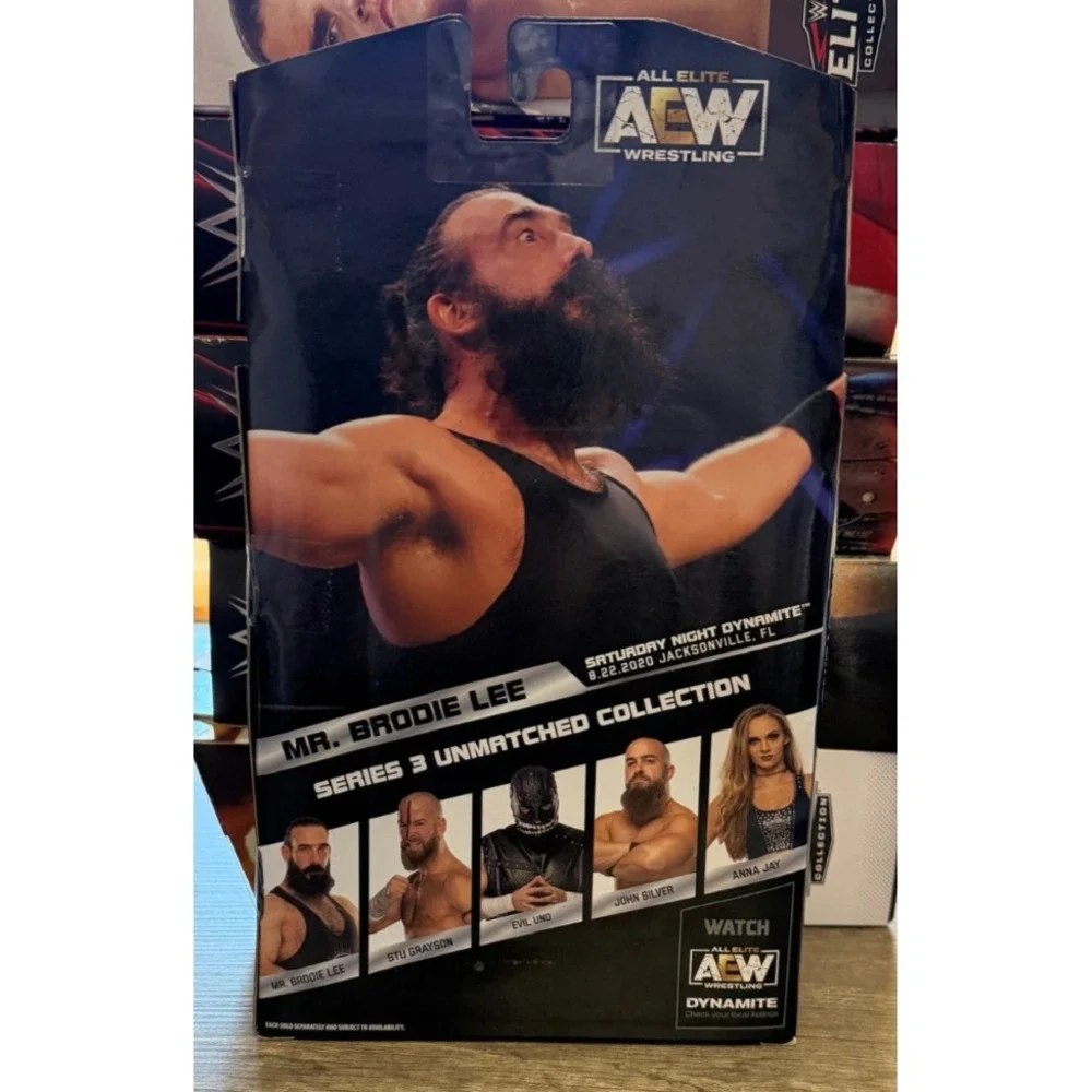 AEW Unmatched Series 3 Mr Brodie Lee Action Figure #17 with TNT Belt Upper Deck